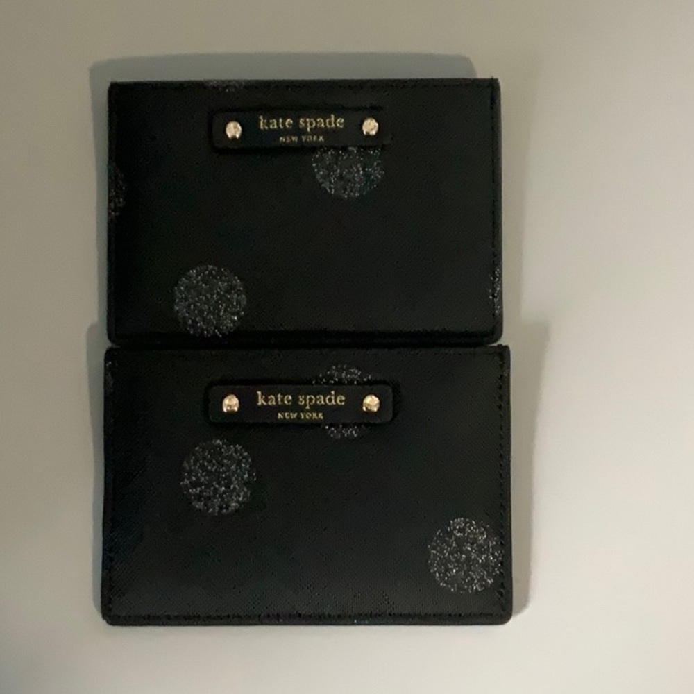 Kate Spade Black Card Holder Set